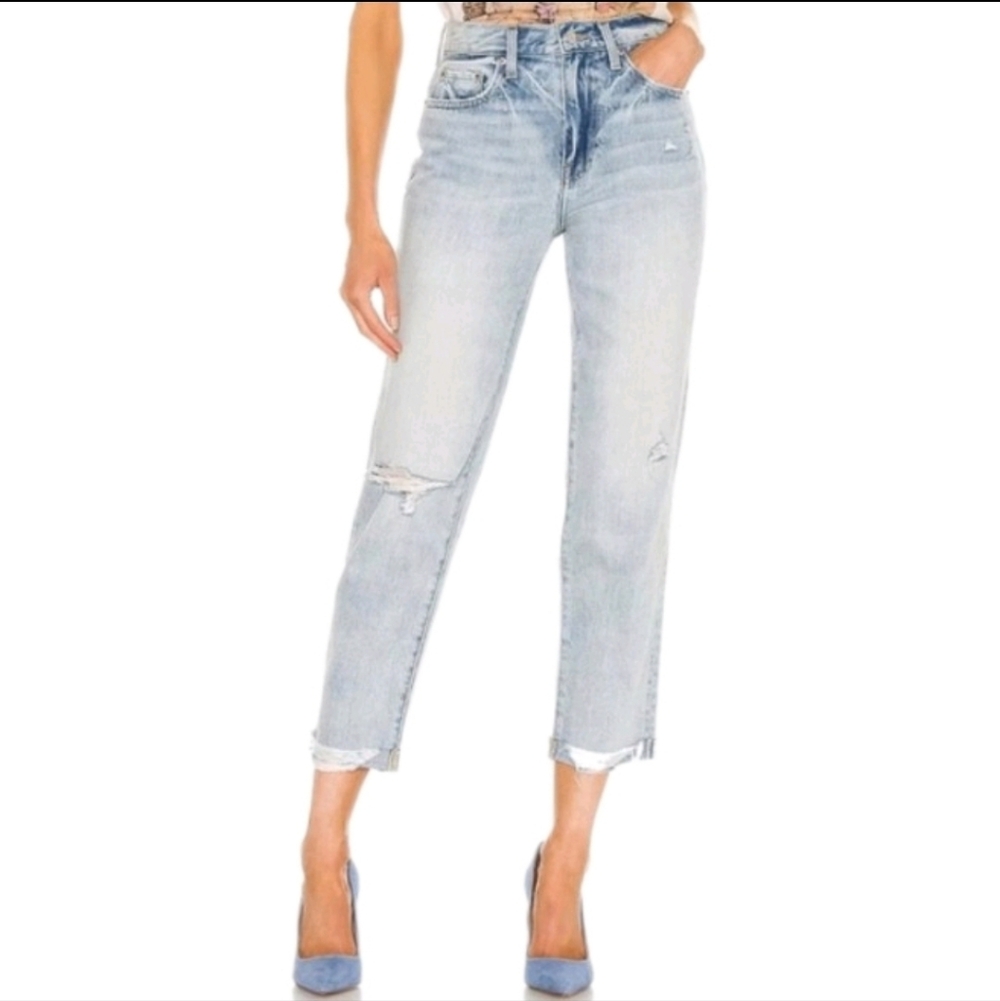 PISTOLA Presley High Rise Relaxed Roller Jeans in By My Side Size 26 - Picture 2 of 16